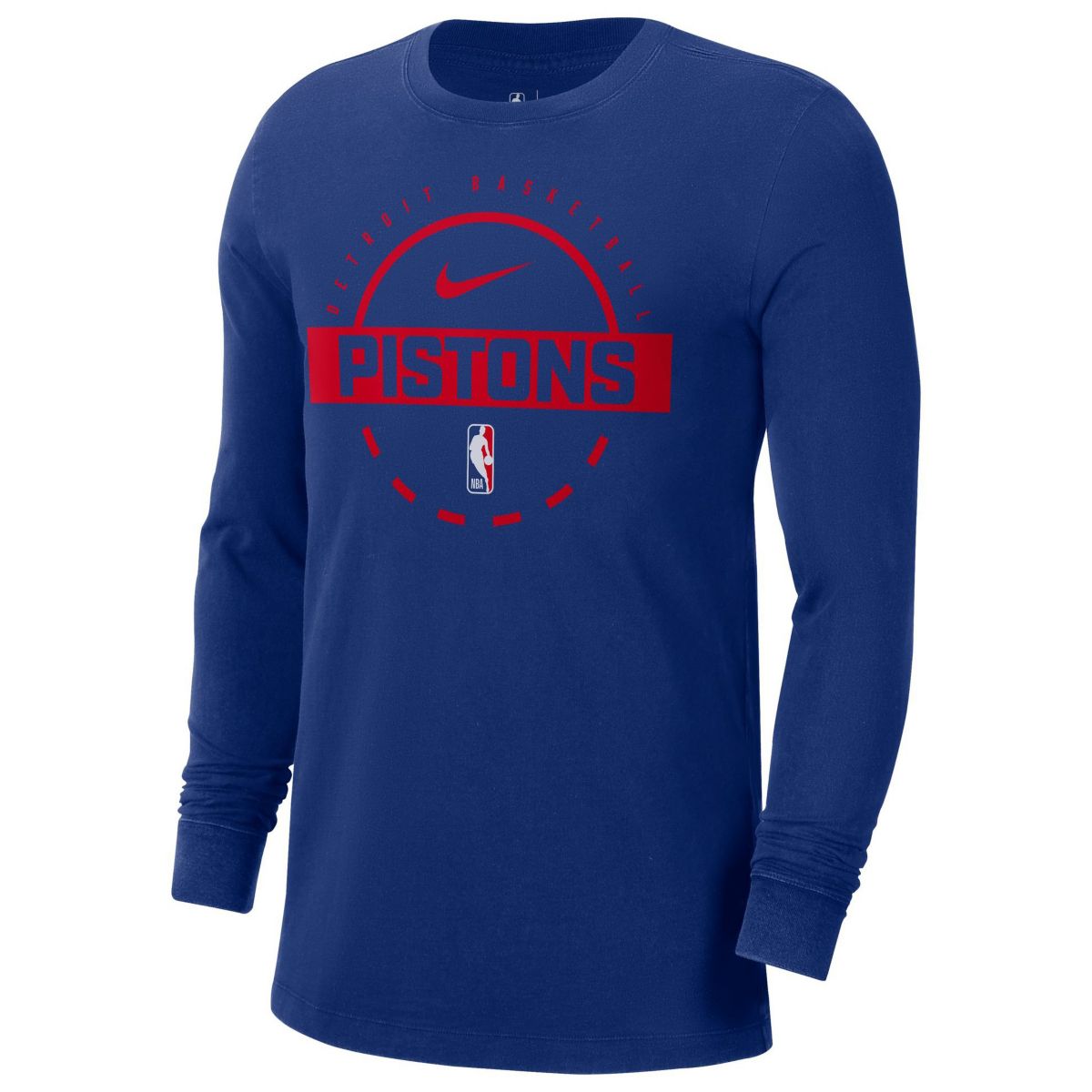 Nike Men's Detroit Pistons Black On Court Staff 1/4 Zip Pullover