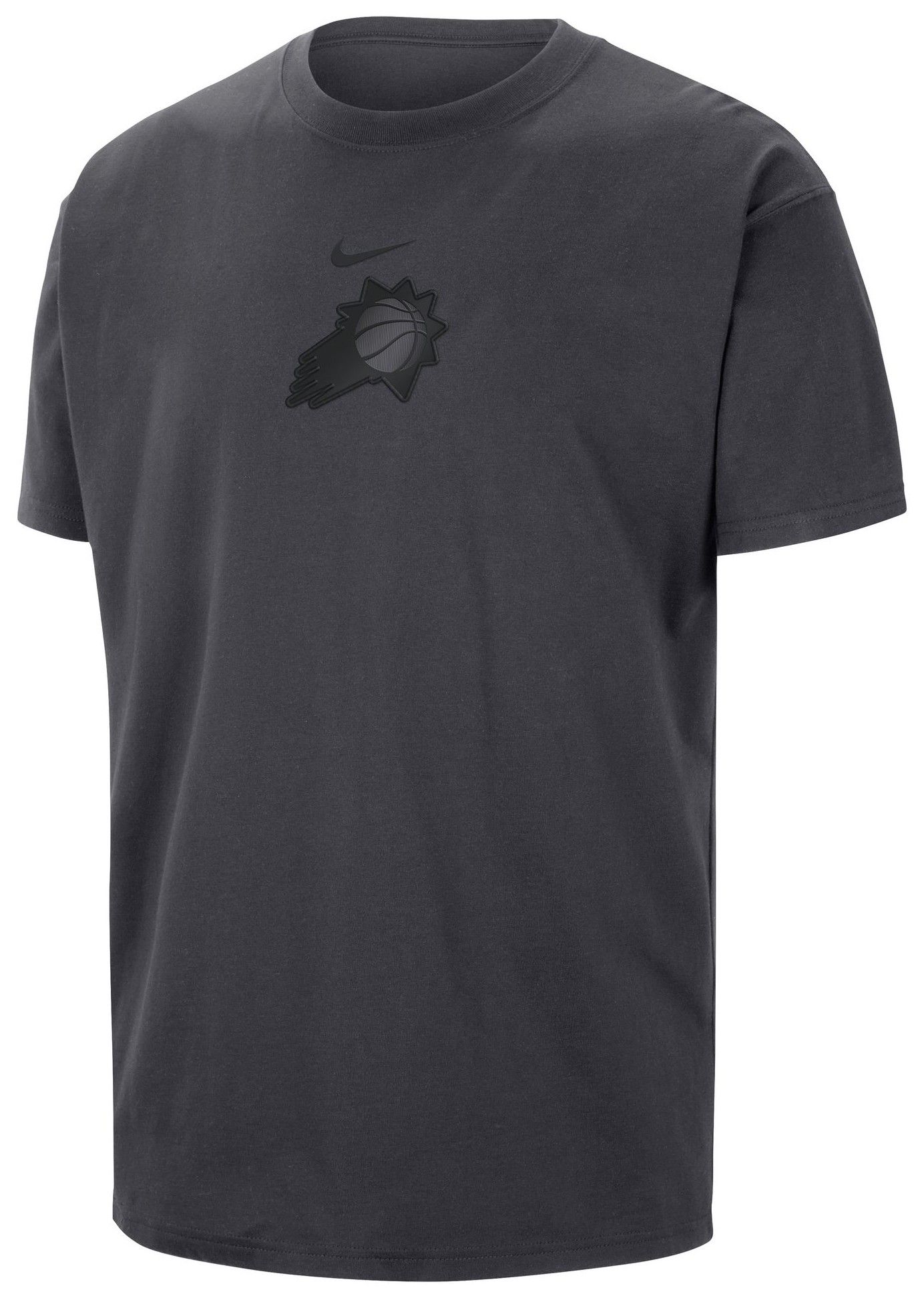 Nike Men's Phoenix Suns Grey Courtside Premium Essential Short Sleeve T-Shirt