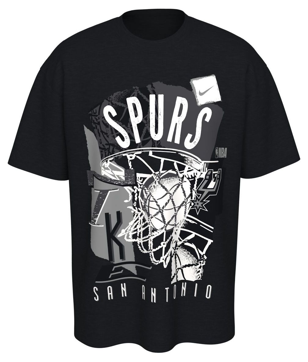Nike Men's San Antonio Spurs Black Vintage T-Shirt