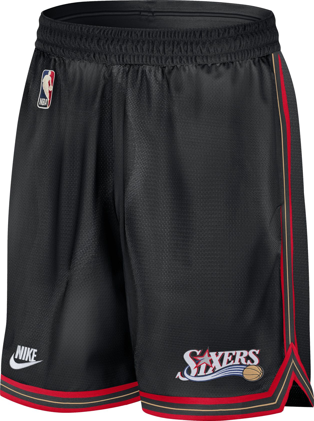 Nike Men's Philadelphia 76ers Hardwood Classics Black DNA Shorts