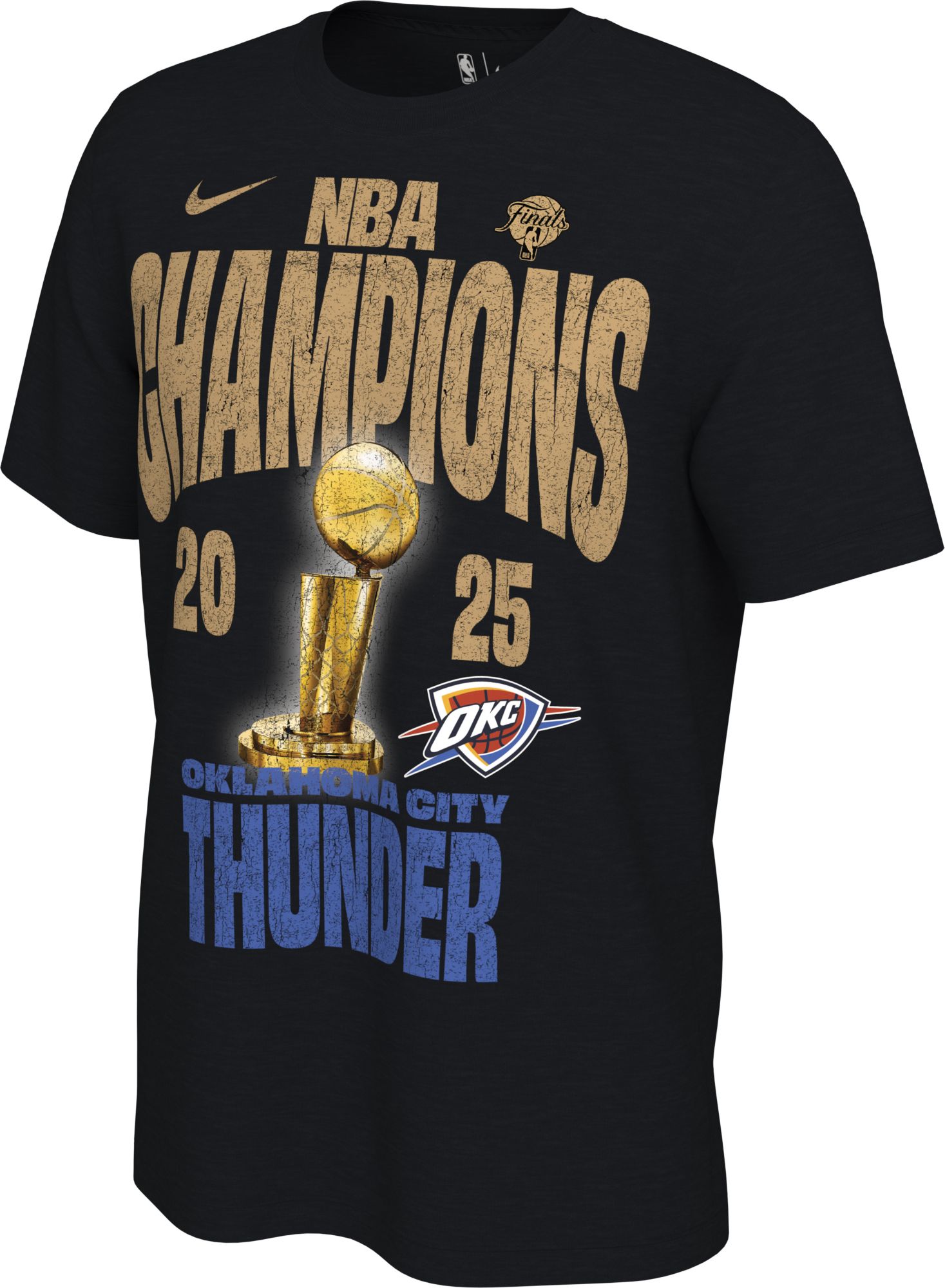 Nike Adult 2025 NBA Champions Oklahoma City Thunder Locker Room T-Shirt