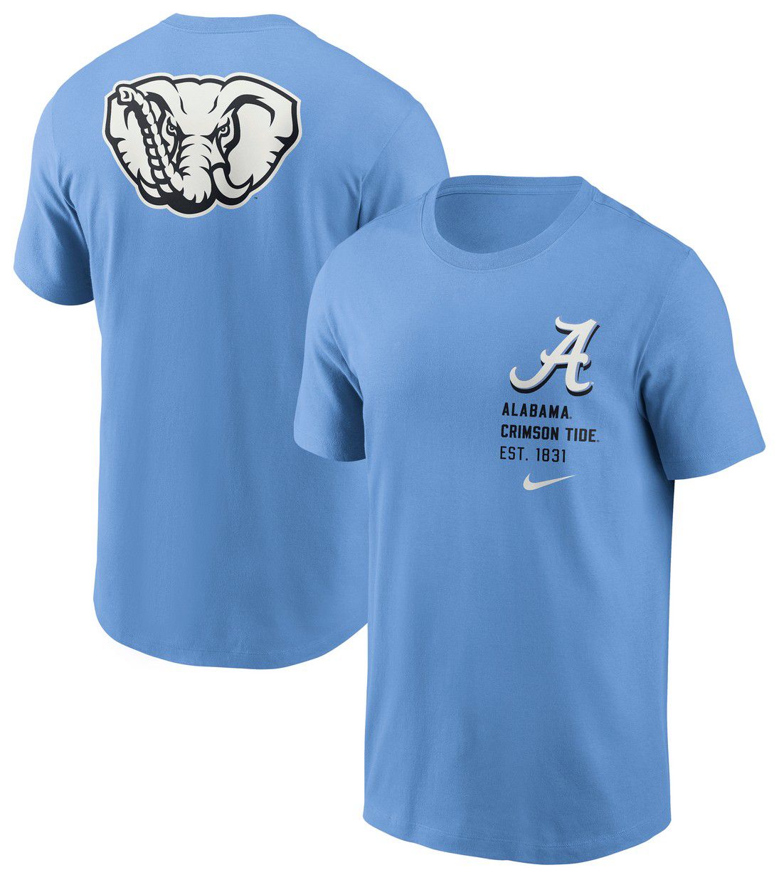 Nike Men's Alabama Crimson Tide Valor Blue Record Back Hit T-Shirt