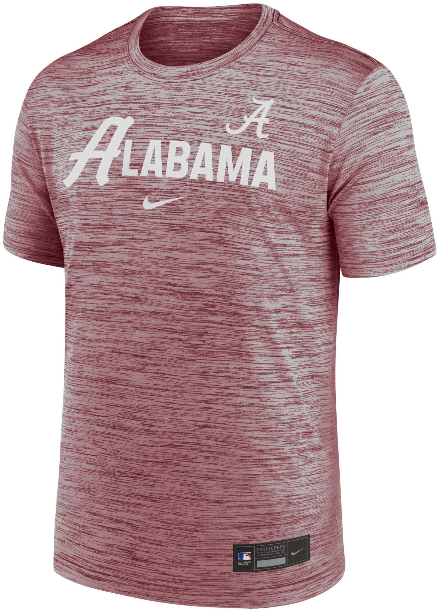 Nike Men's Alabama Crimson Tide Team Crimson Script Heathered Legend T-Shirt