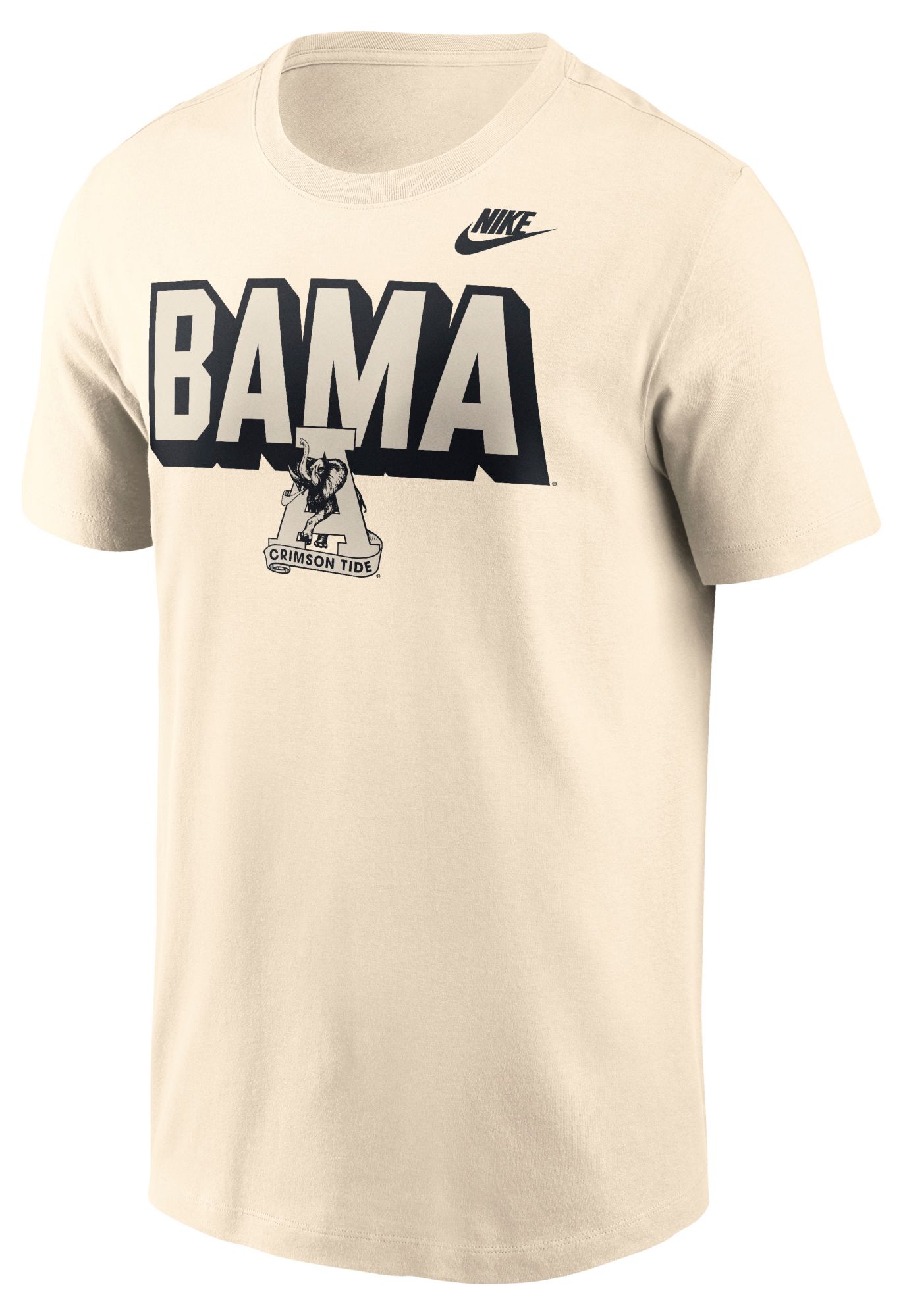 Nike Men's Alabama Crimson Tide Pinwheel Lockup Natural T-Shirt