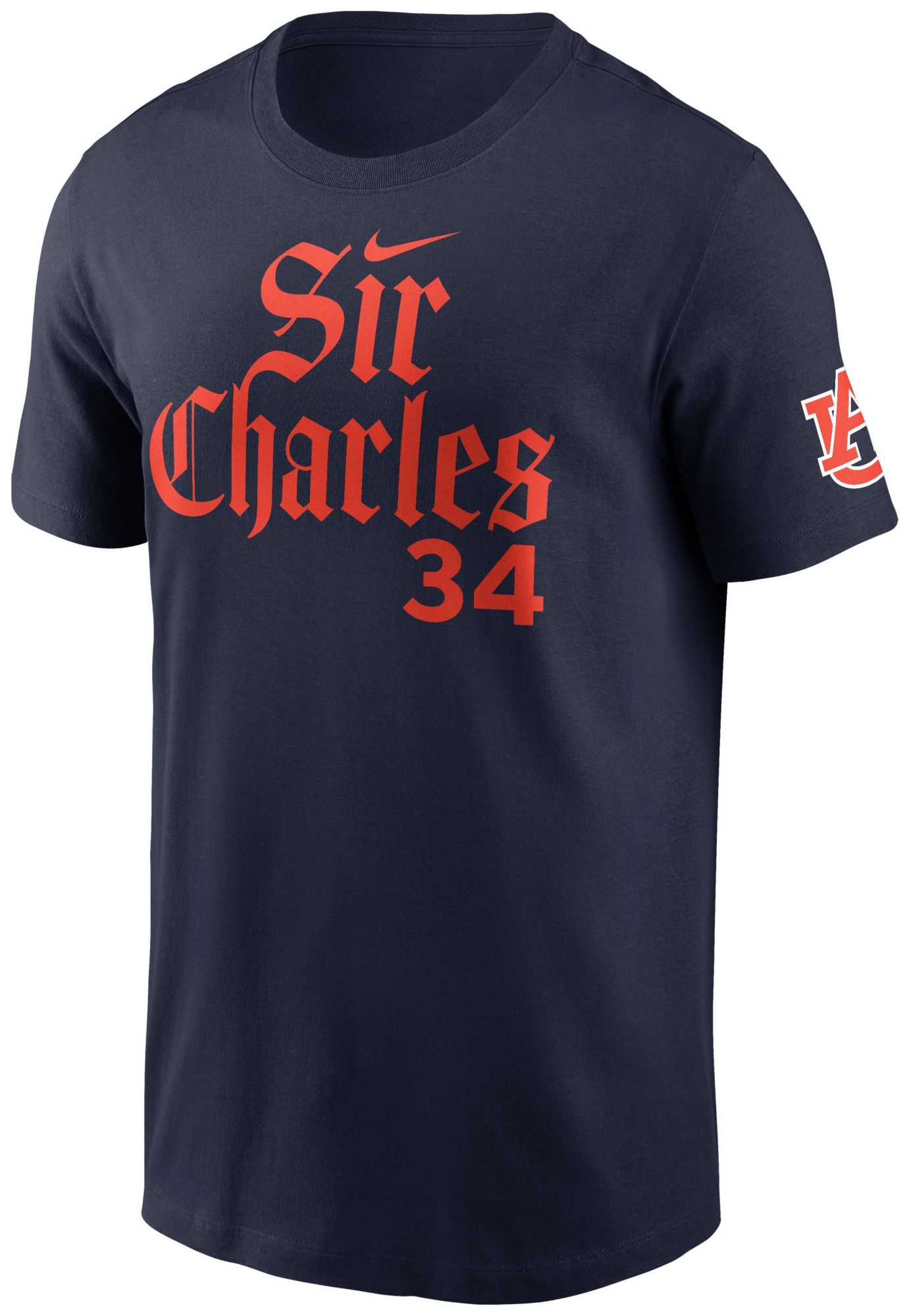 Nike Men's Auburn Tigers Charles Barkley #34 Navy T-Shirt