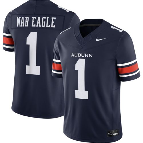 Nike Men's Auburn Tigers White Replica Road War Eagle Jersey