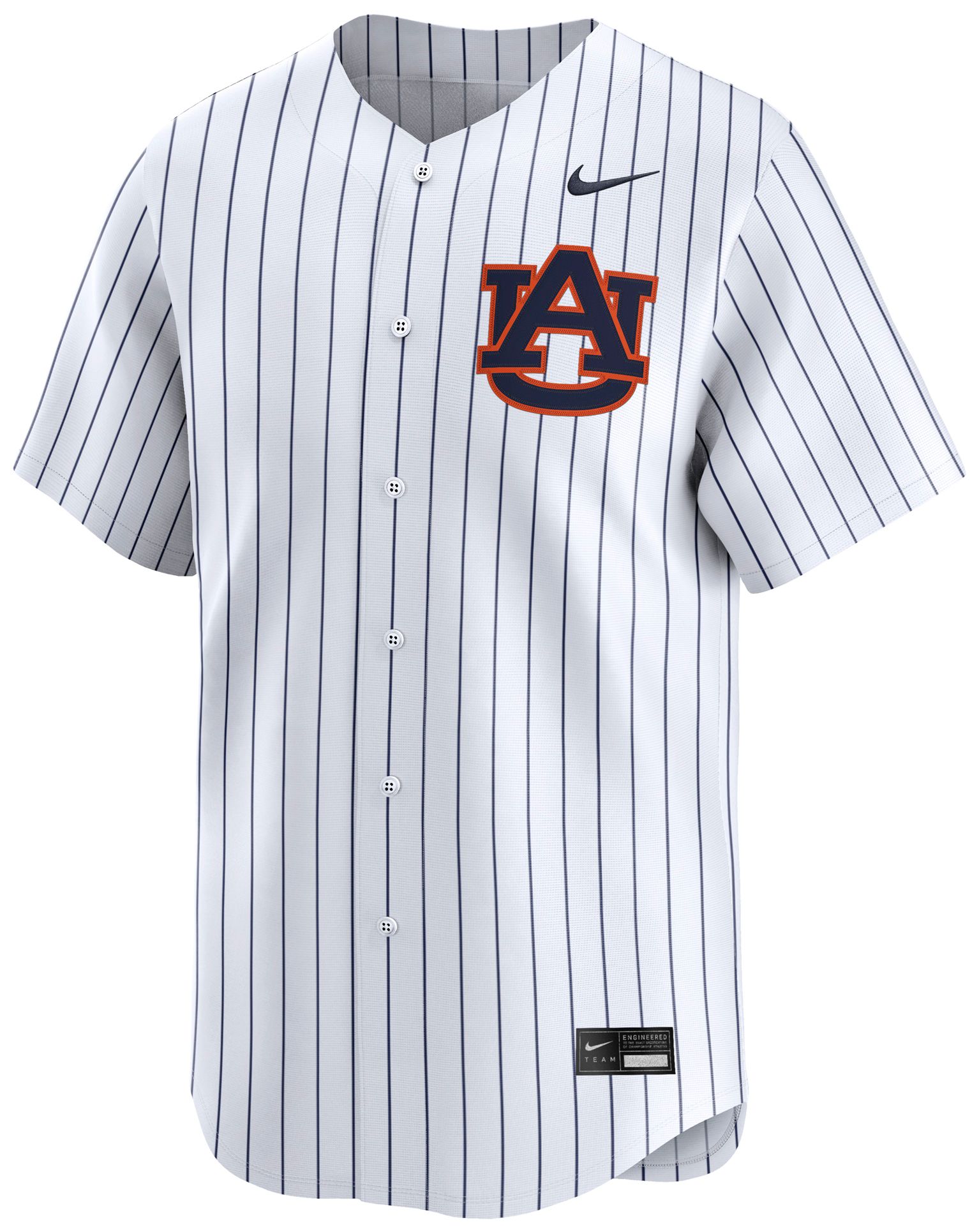 Nike Adult Auburn Tigers Pinstripe White Replica Baseball Jersey