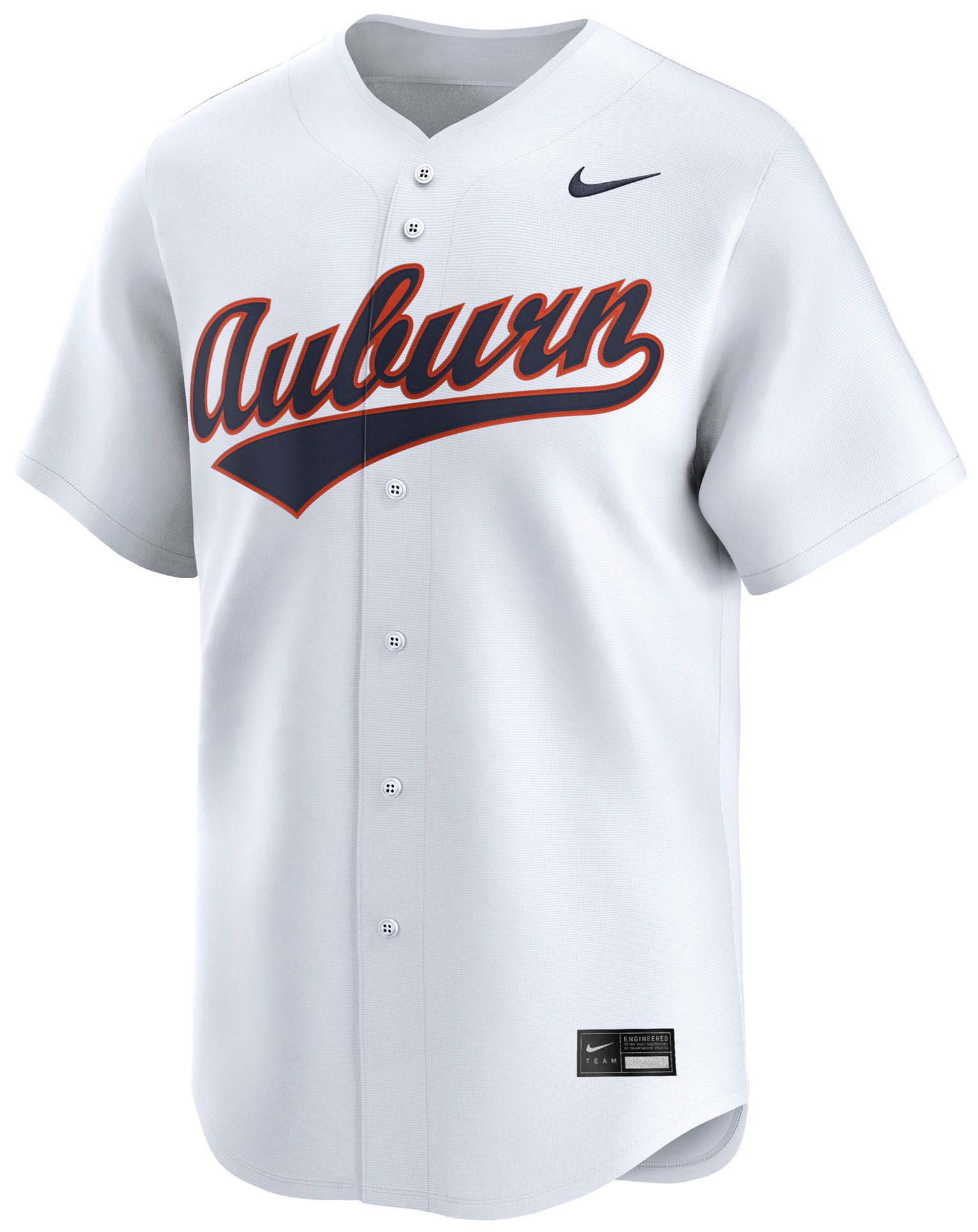 Nike Adult Auburn Tigers White Replica Baseball Jersey