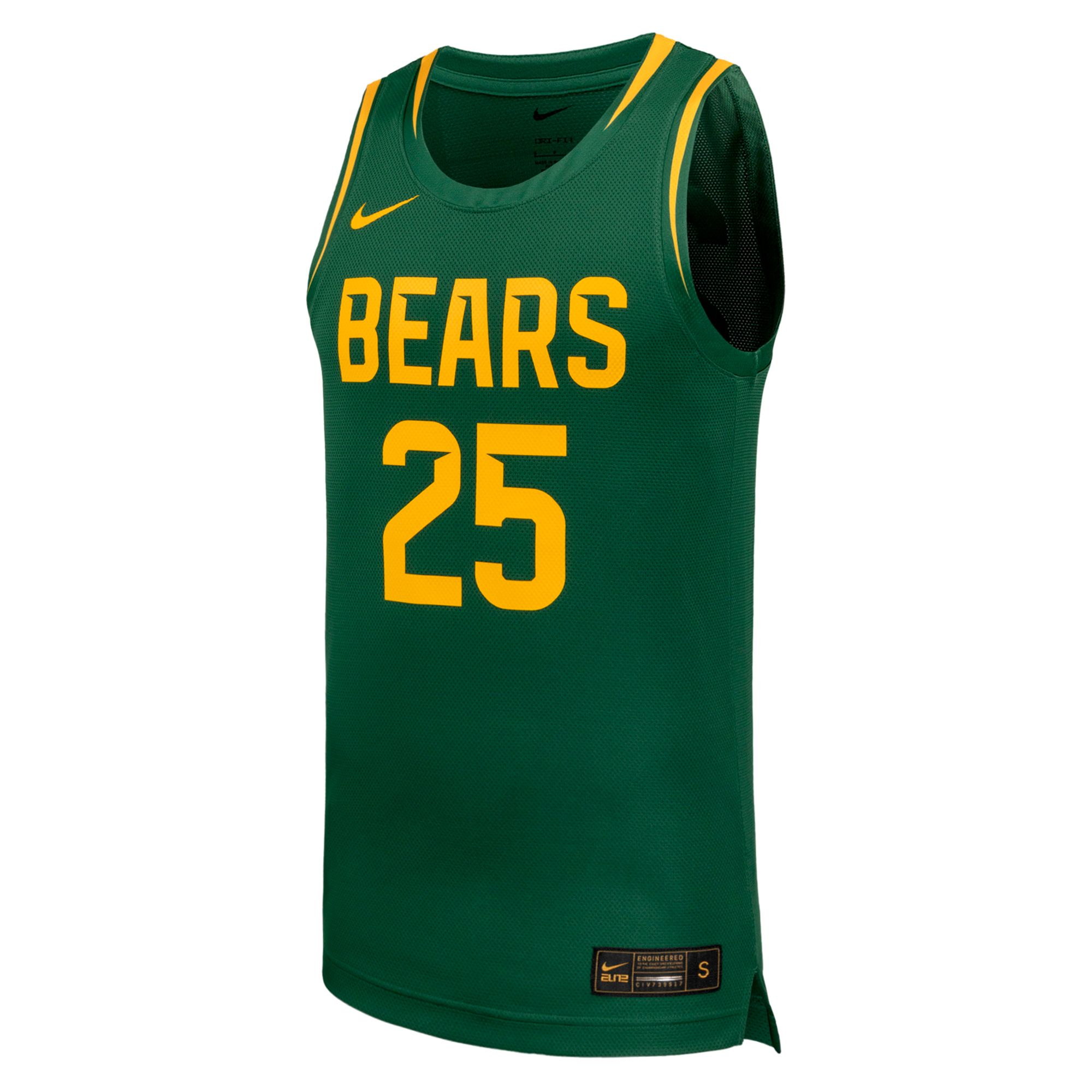 Nike Men's Baylor Bears Green Replica Basketball Jersey