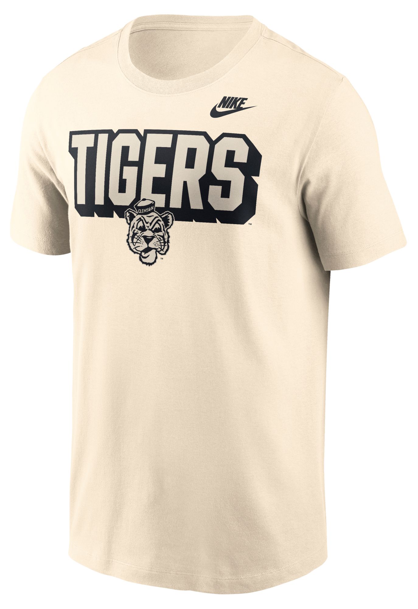 Nike Men's Clemson Tigers Pinwheel Lockup Natural T-Shirt