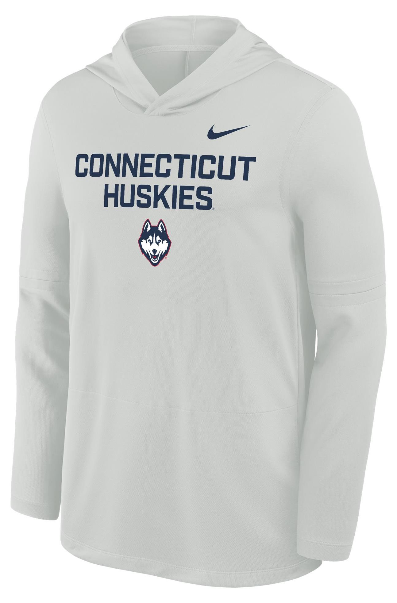 Nike Men's UConn Huskies Photon Dust Lightweight Hooded Long Sleeve T-Shirt