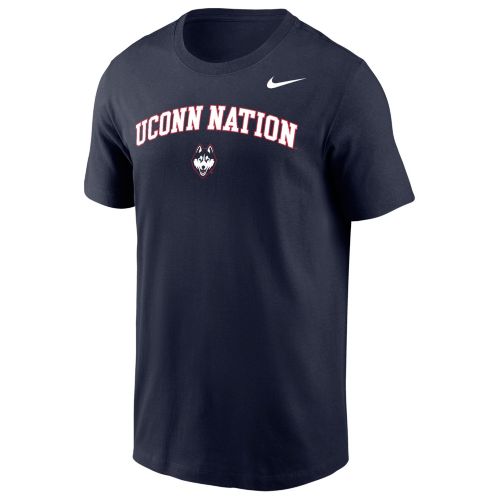 Nike Men's UConn Huskies Grey Velocity Legend Short Sleeve T