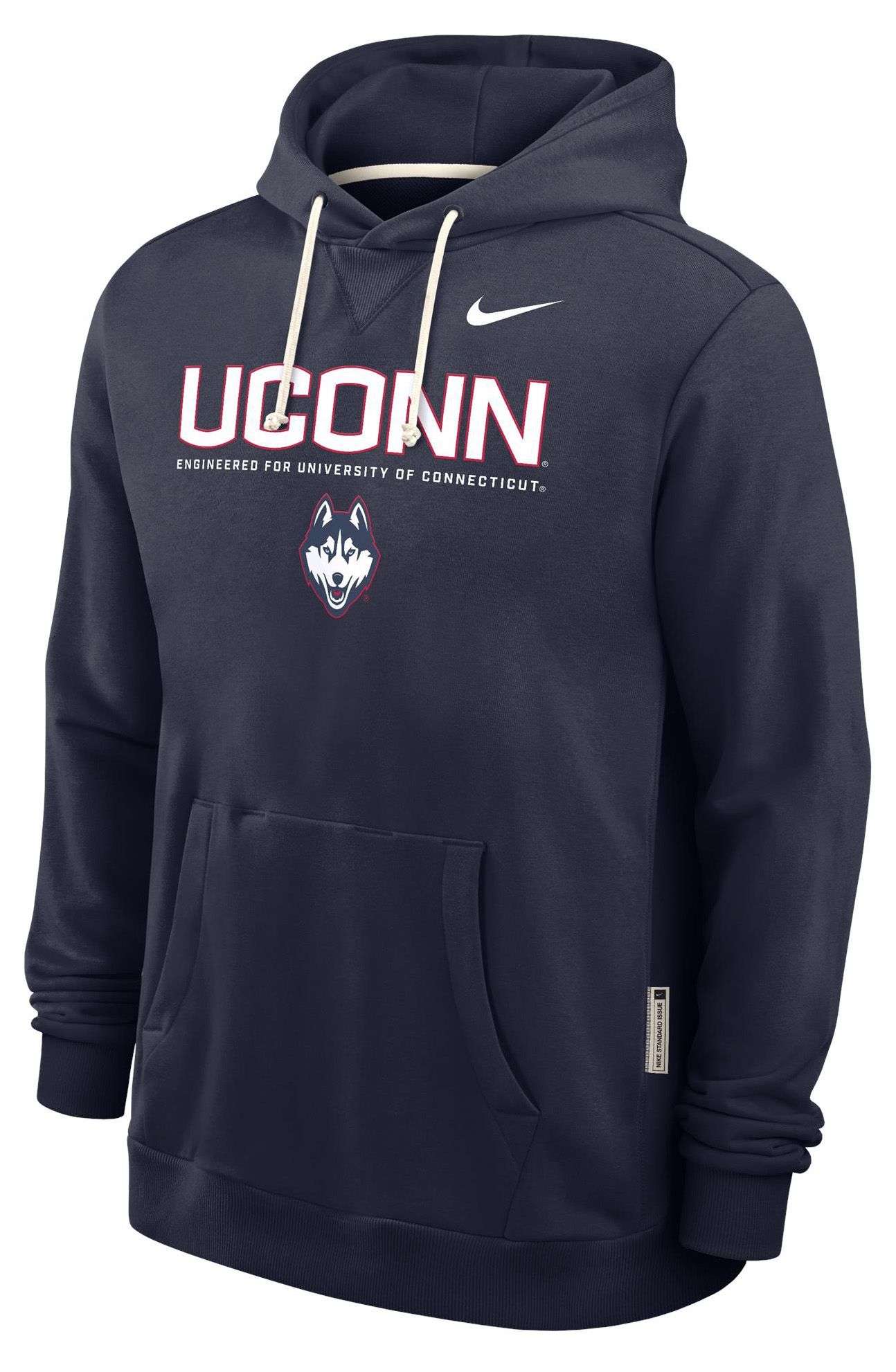 Nike Men's UConn Huskies Navy Dri-FIT Sideline Pullover Hoodie