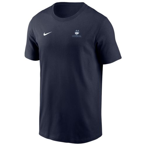 Nike Men's UConn Huskies Grey Velocity Legend Short Sleeve T