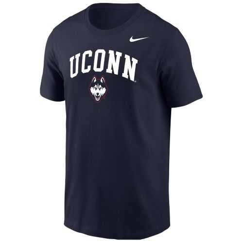【Nike】UConn Men's Nike College T-Shirt Nike Men's UConn Huskies Grey Dri-FIT Velocity Legend Logo T