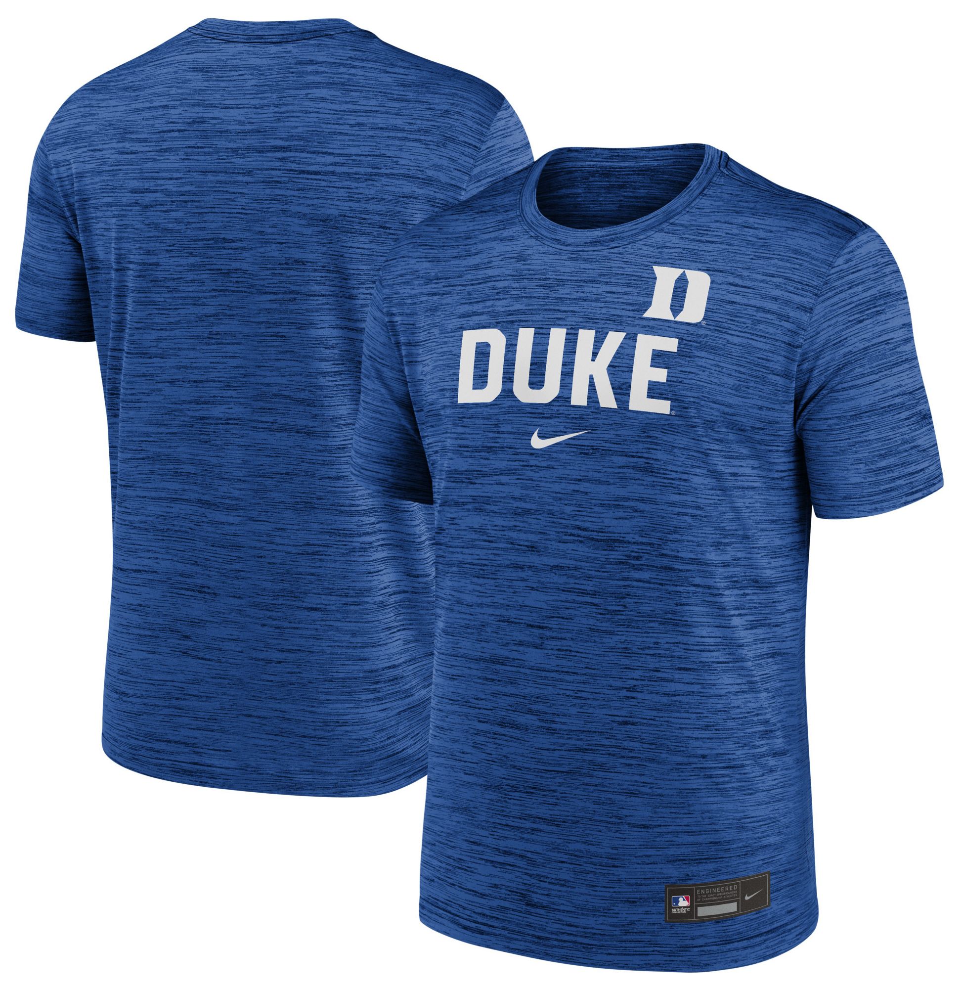 Nike Men's Duke Blue Devils Game Royal Script Heathered Legend T-Shirt
