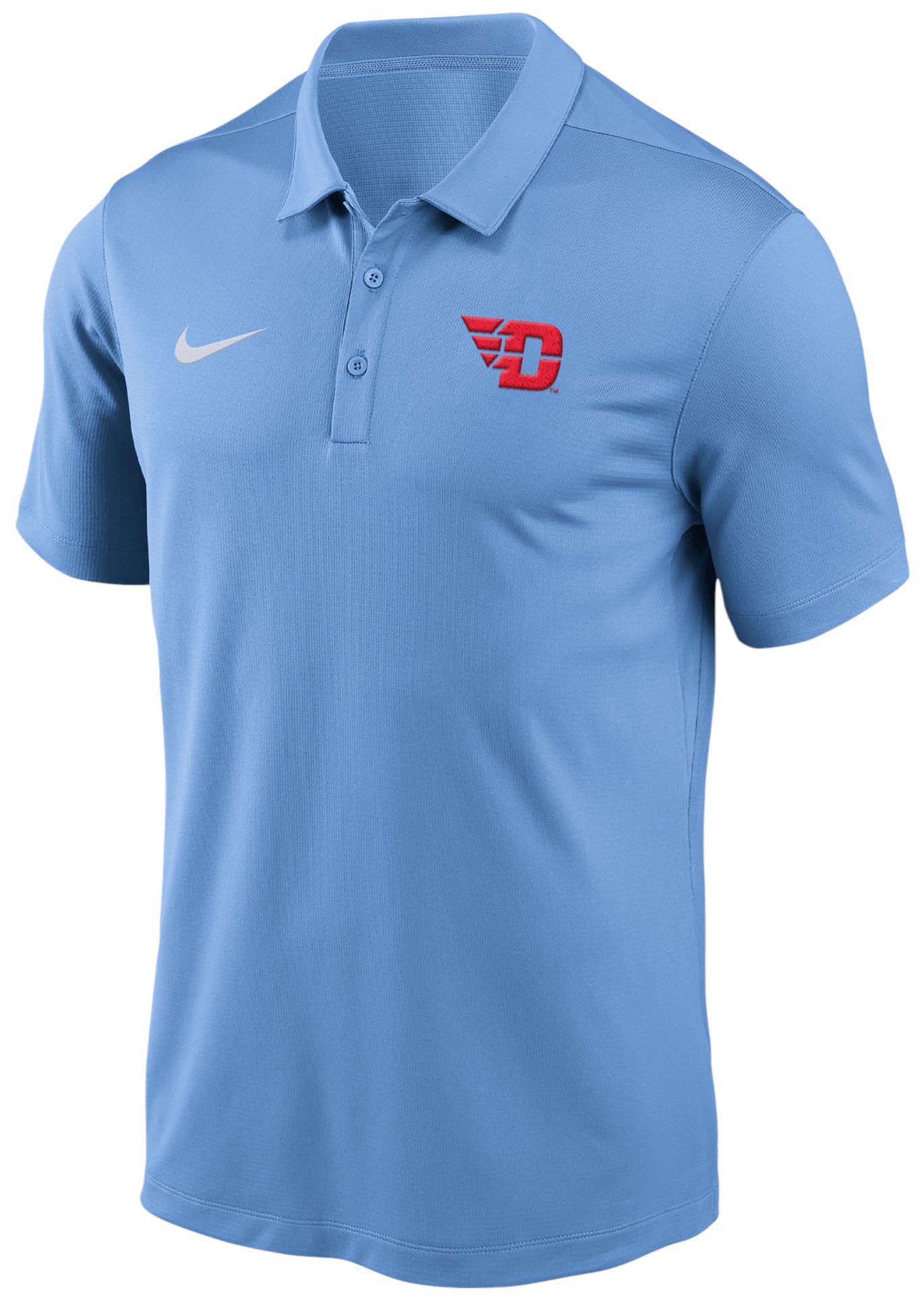 Nike Adult Dayton Flyers Logo Valor Blue Polo