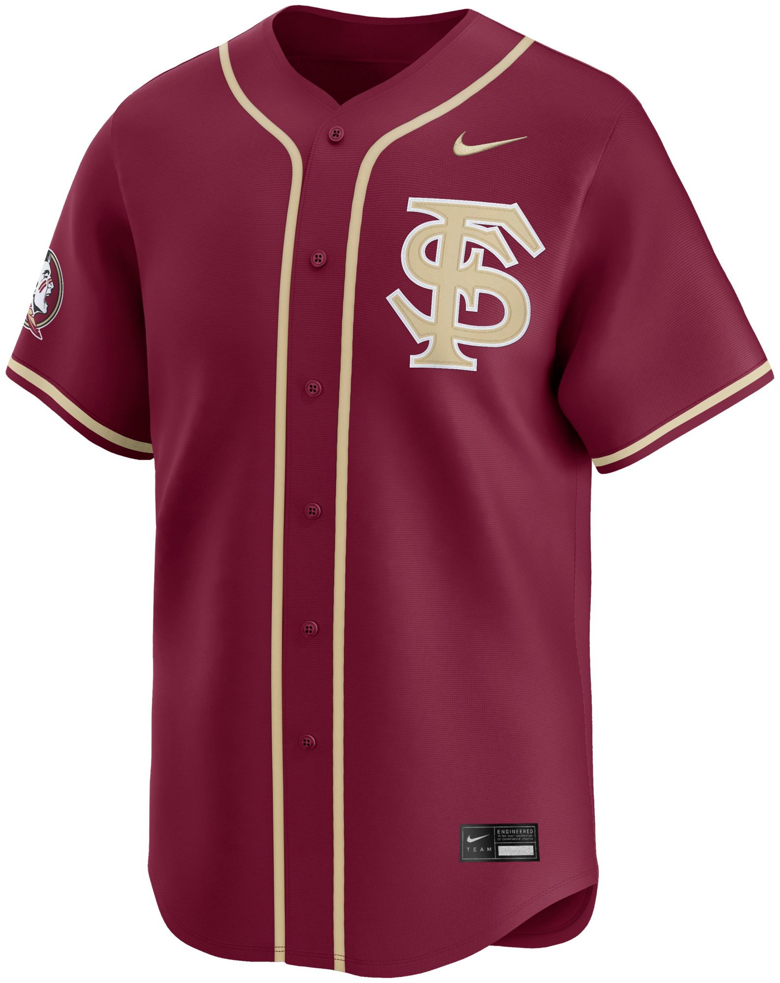 Nike Men's Florida State Seminoles Maroon Replica Alternate Baseball Jersey