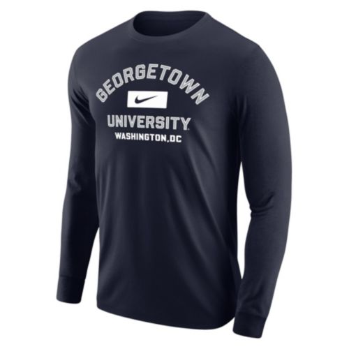 Nike Men's Georgetown Hoyas Navy Shooter Long Sleeve T-Shirt