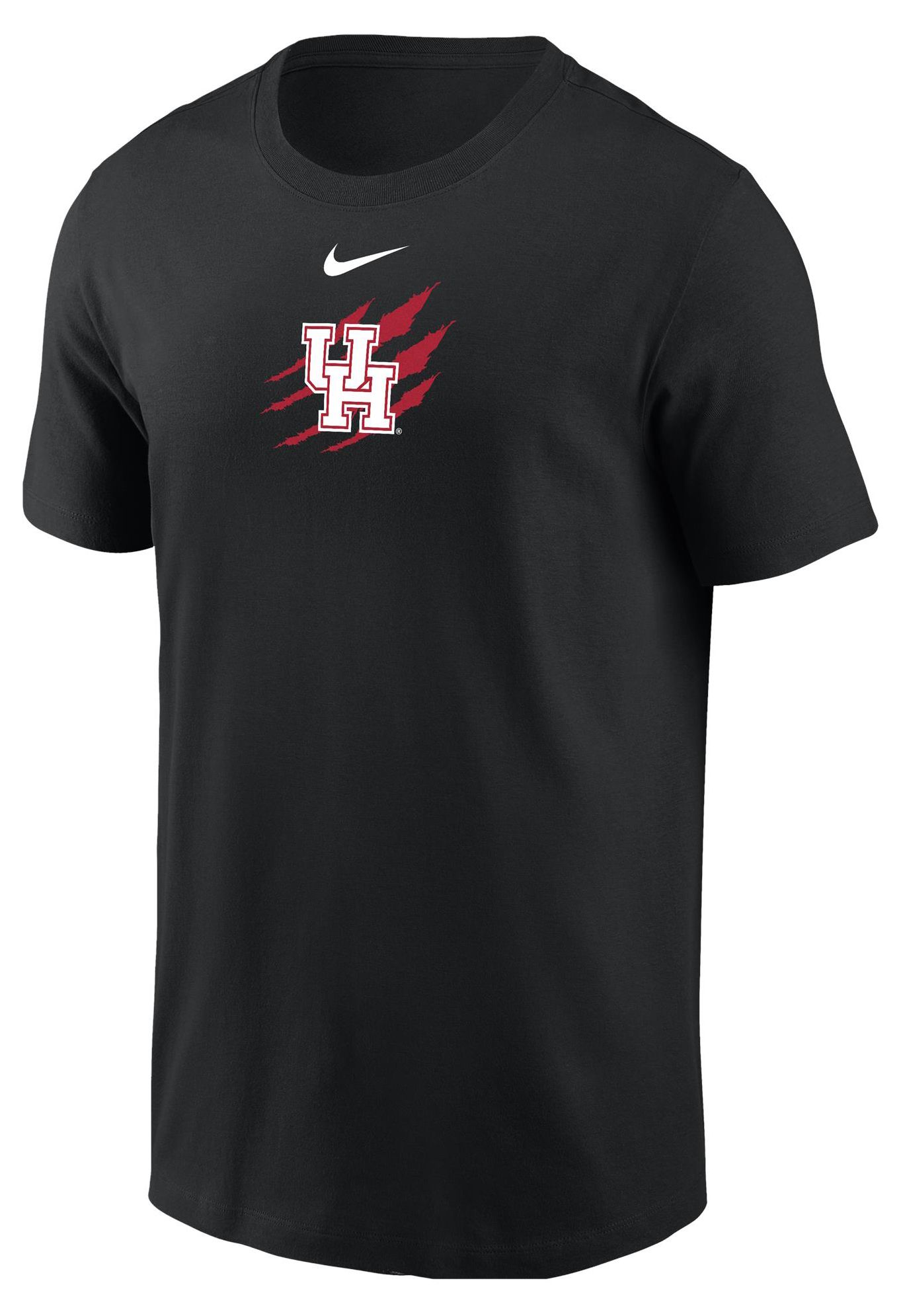 Nike Men's Houston Cougars Black Core Cotton Jaws and Claws T-Shirt