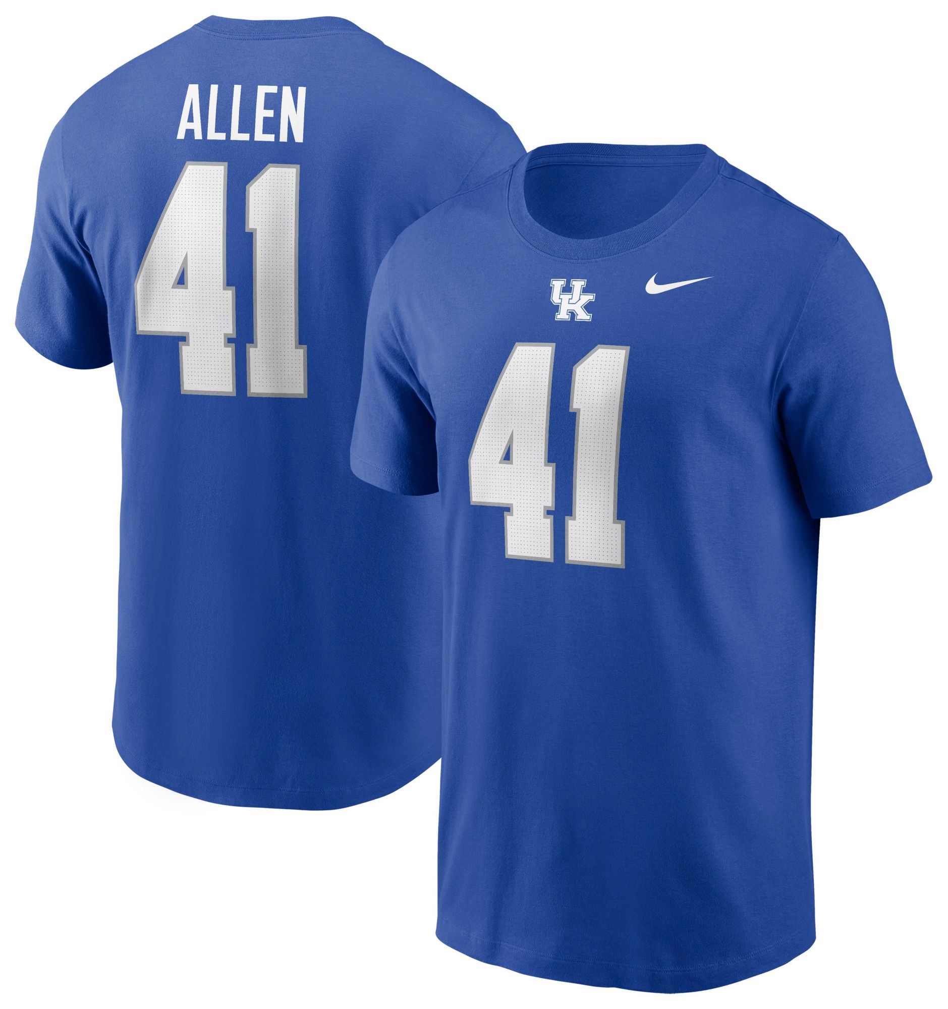 Nike Men's Kentucky Wildcats Josh Hines-Allen #41 Royal T-Shirt