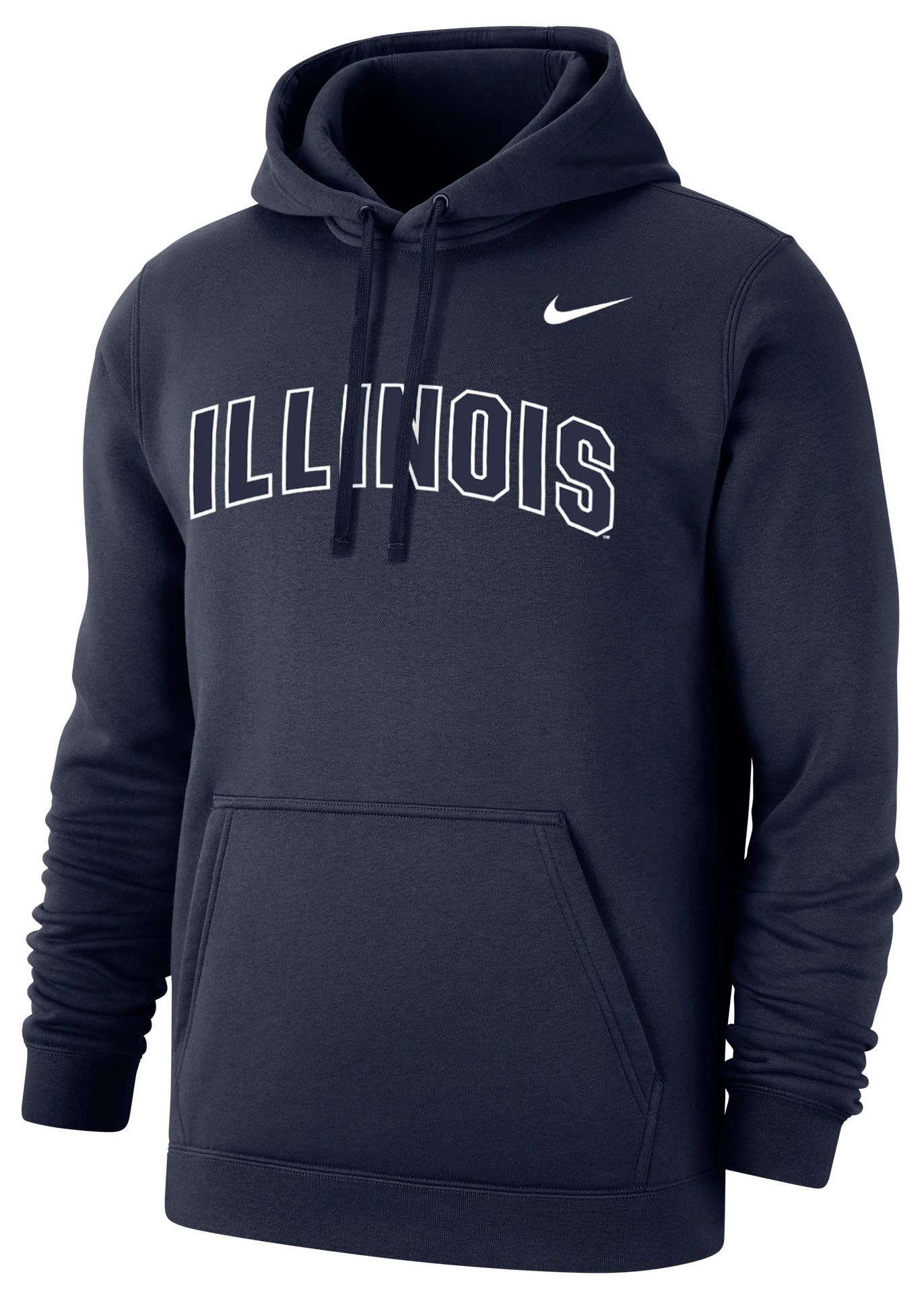 Nike Men's Illinois Fighting Illini Navy Arch Pullover Fleece Hoodie