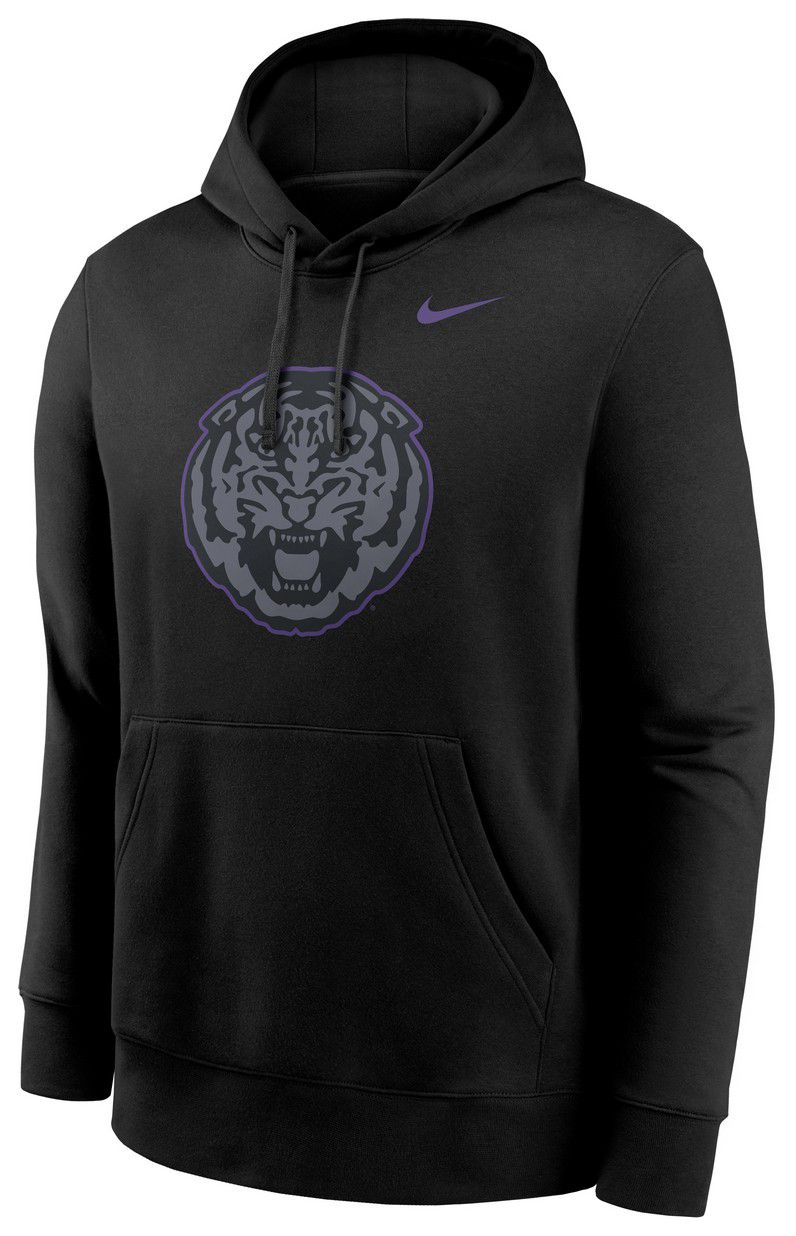 Nike Men's LSU Tigers Black Color Pop Fleece Hoodie