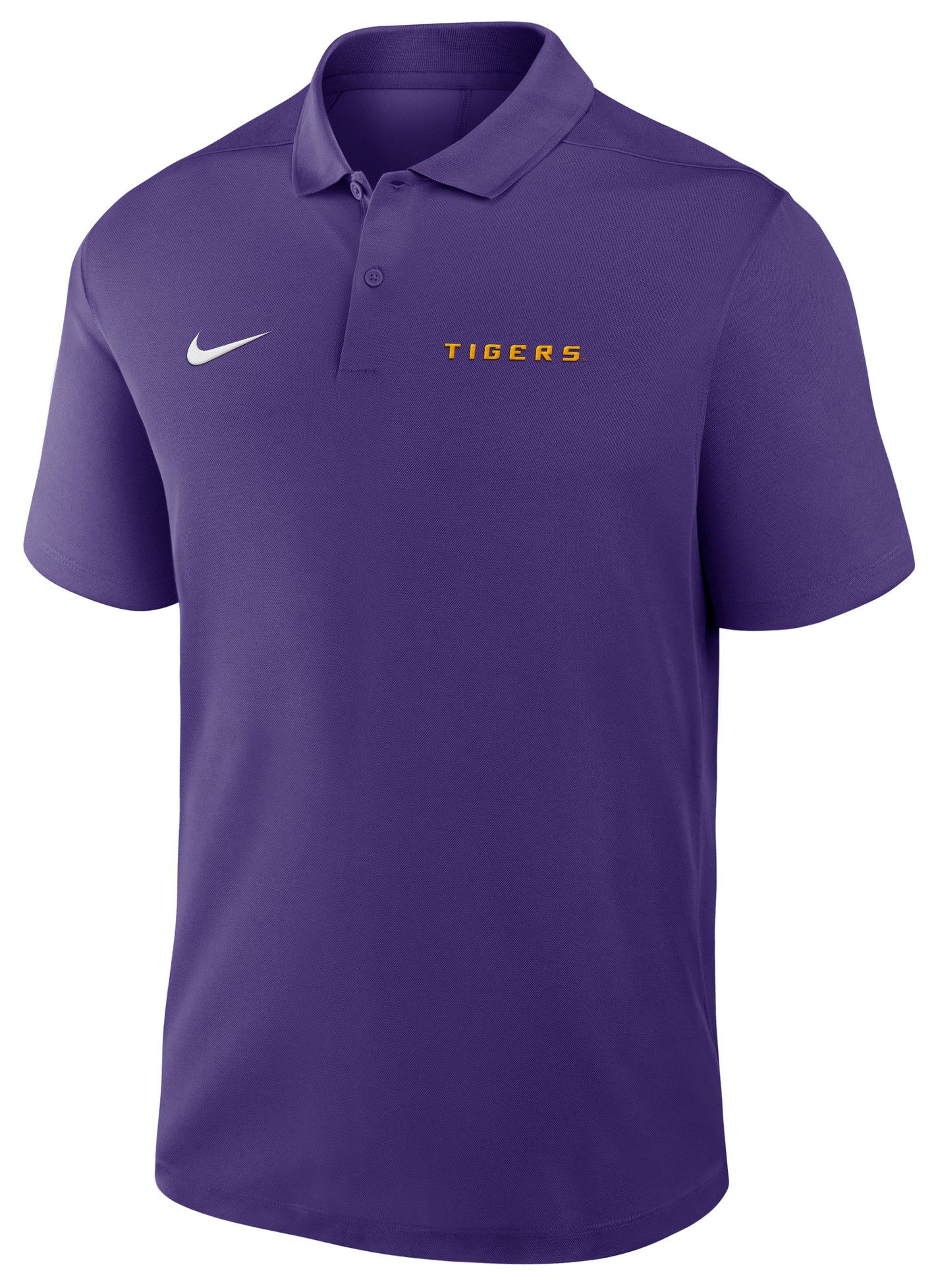 Nike Men's LSU Tigers Purple Dri-FIT Victory Wordmark Polo