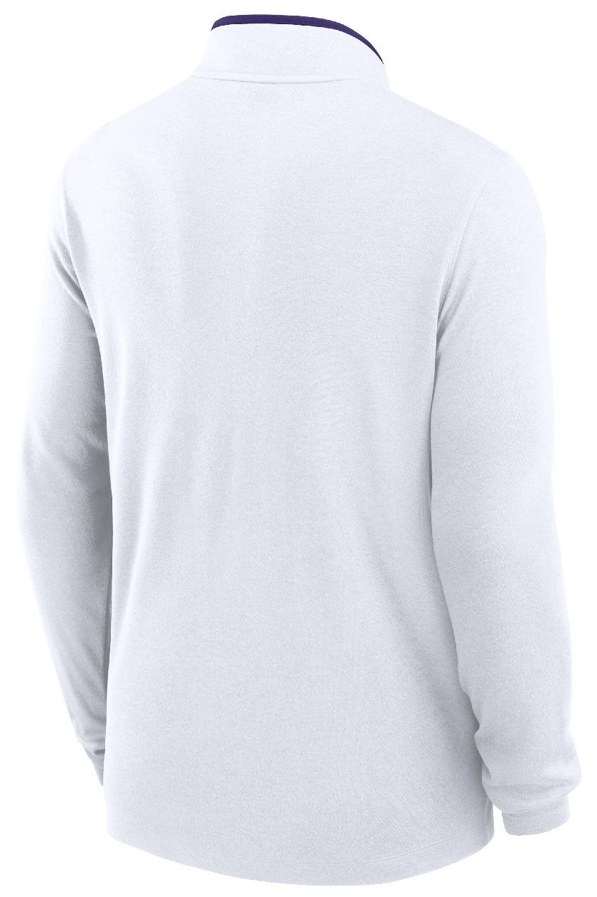 Nike Men's LSU Tigers White Victory Half-Zip Pullover