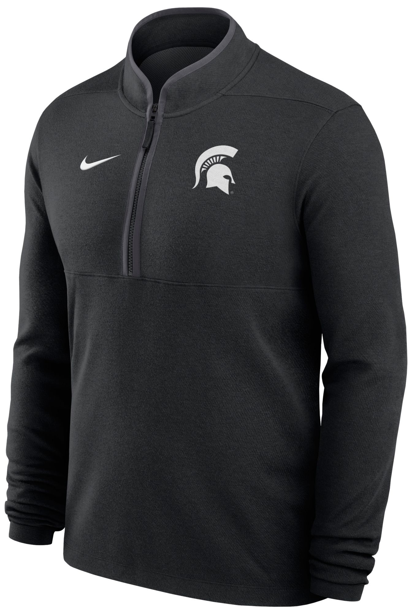 Nike Men's Michigan State Spartans Black Dri-FIT Victory 1/4 Zip Pullover