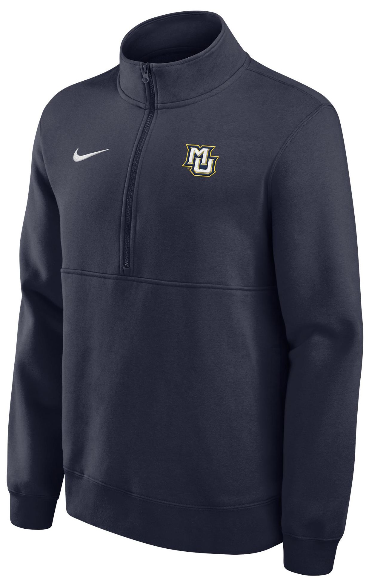 Nike Men's Marquette Golden Eagles Navy Club Fleece Half-Zip