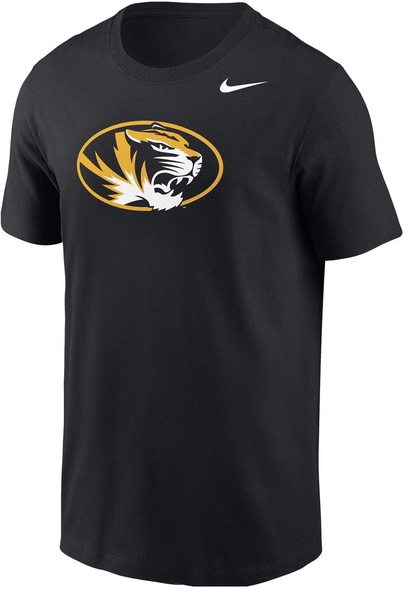 Nike Men's Missouri Tigers Black Basic Logo Short Sleeve T-Shirt