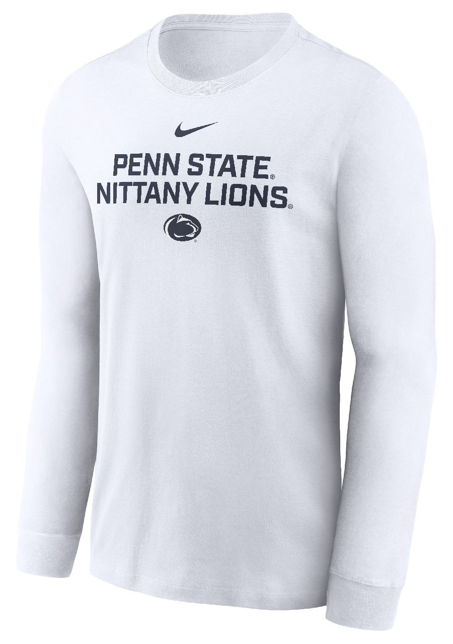 Nike Men's Penn State Nittany Lions Team Issued Dri-FIT White Long Sleeve T-Shirt