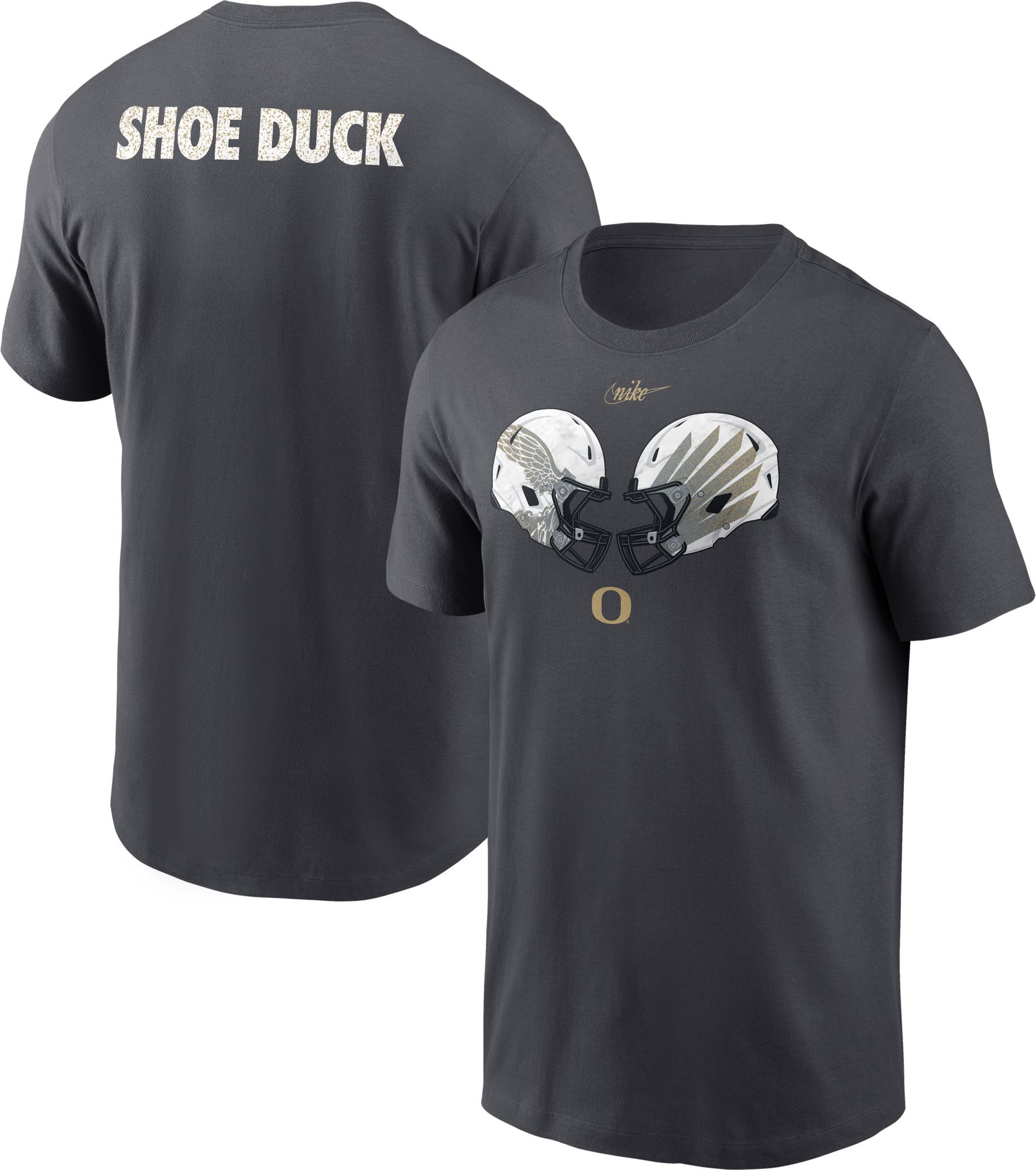 Nike Men's Oregon Ducks Shoe Duck Anthracite Dri-FIT T-Shirt