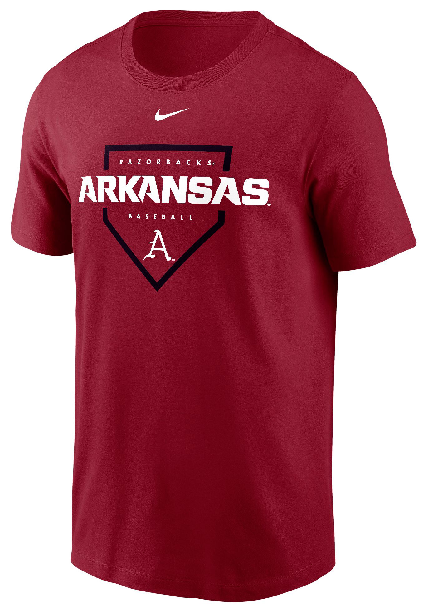 Nike Men's Arkansas Razorbacks Crimson Dri-FIT Baseball T-Shirt