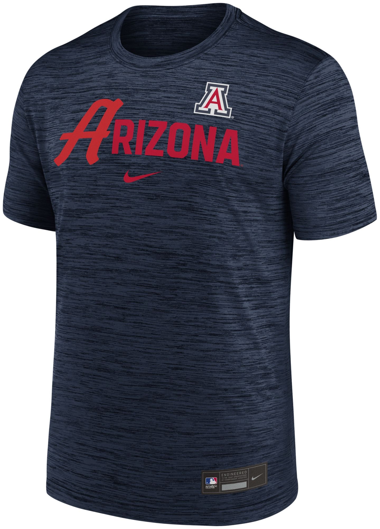 Nike Men's Arizona Wildcats College Navy Script Heathered Legend T-Shirt
