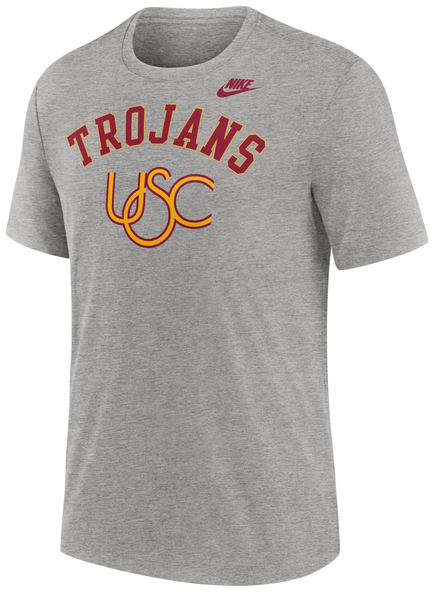 Nike Men's USC Trojans Dark Grey Heather Legacy Arch T-Shirt
