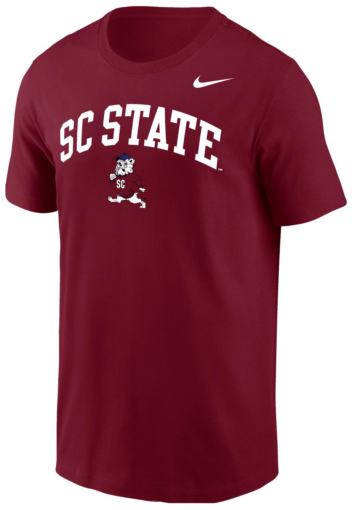 Nike Men's South Carolina State Bulldogs Crimson Arch Logo T-Shirt