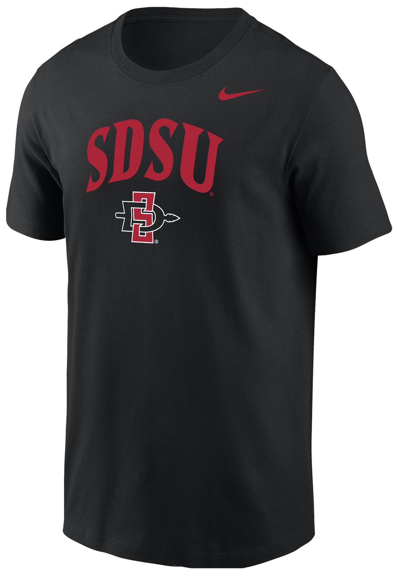 Nike Men's San Diego State Aztecs Black Arch Logo T-Shirt