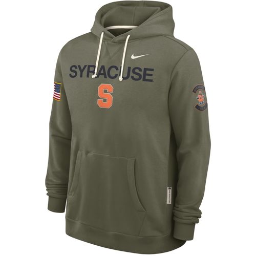 Champion Men's Syracuse Orange Grey Reverse Weave Crew
