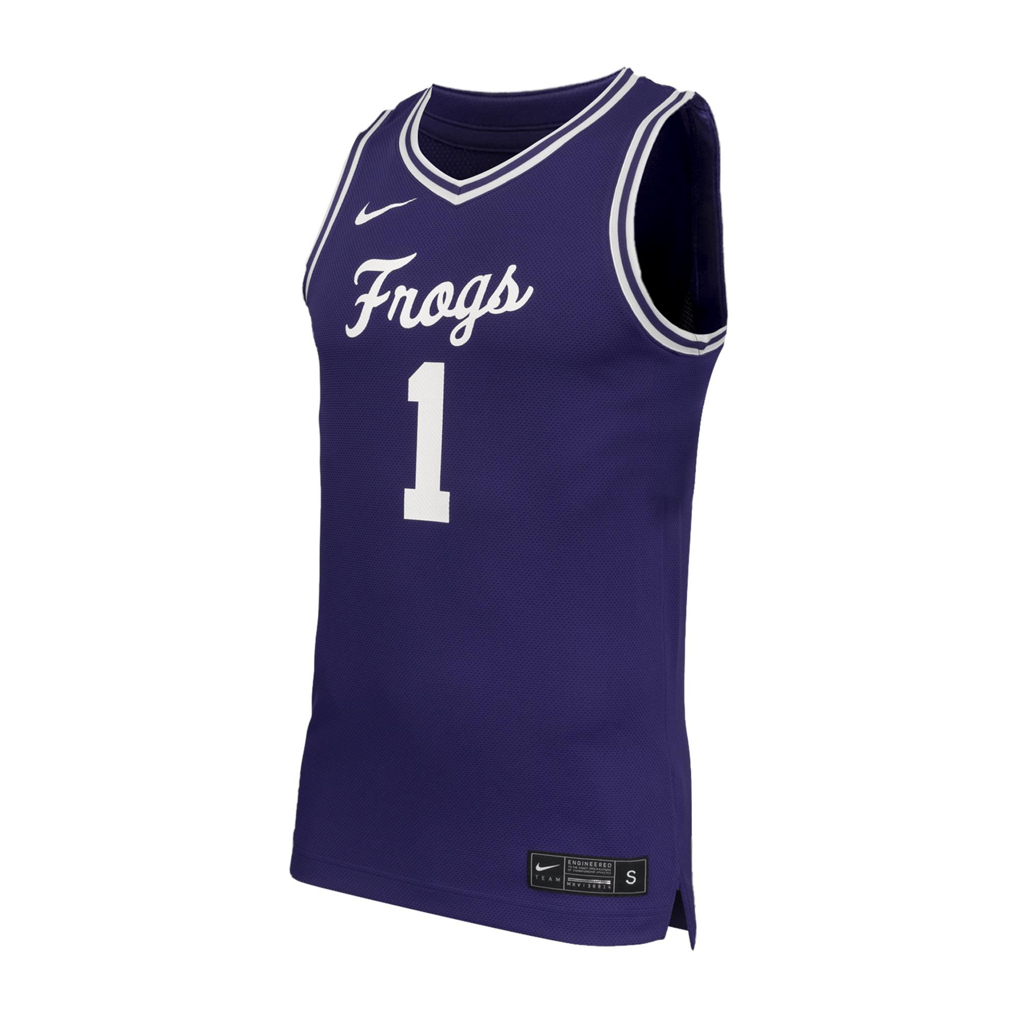 Nike Men's TCU Horned Frogs Purple Replica Basketball Jersey