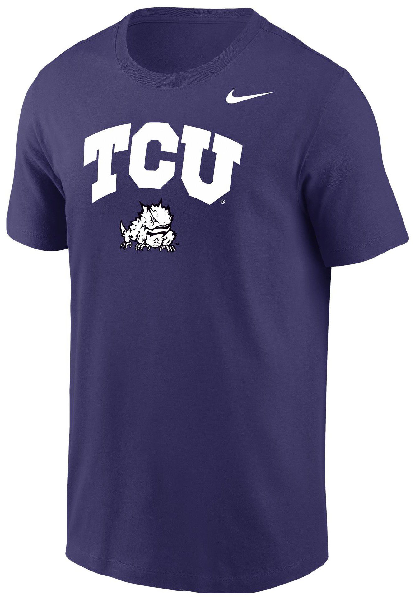 Nike Men's TCU Horned Frogs Purple Arch Logo T-Shirt