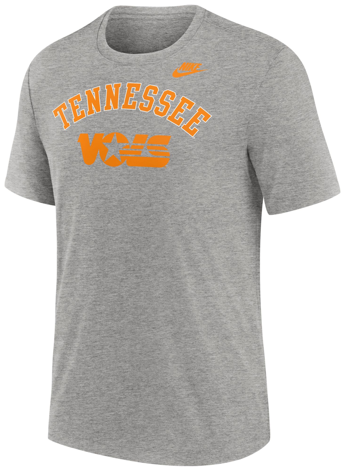Nike Men's Tennessee Volunteers Dark Grey Heather Legacy Arch T-Shirt