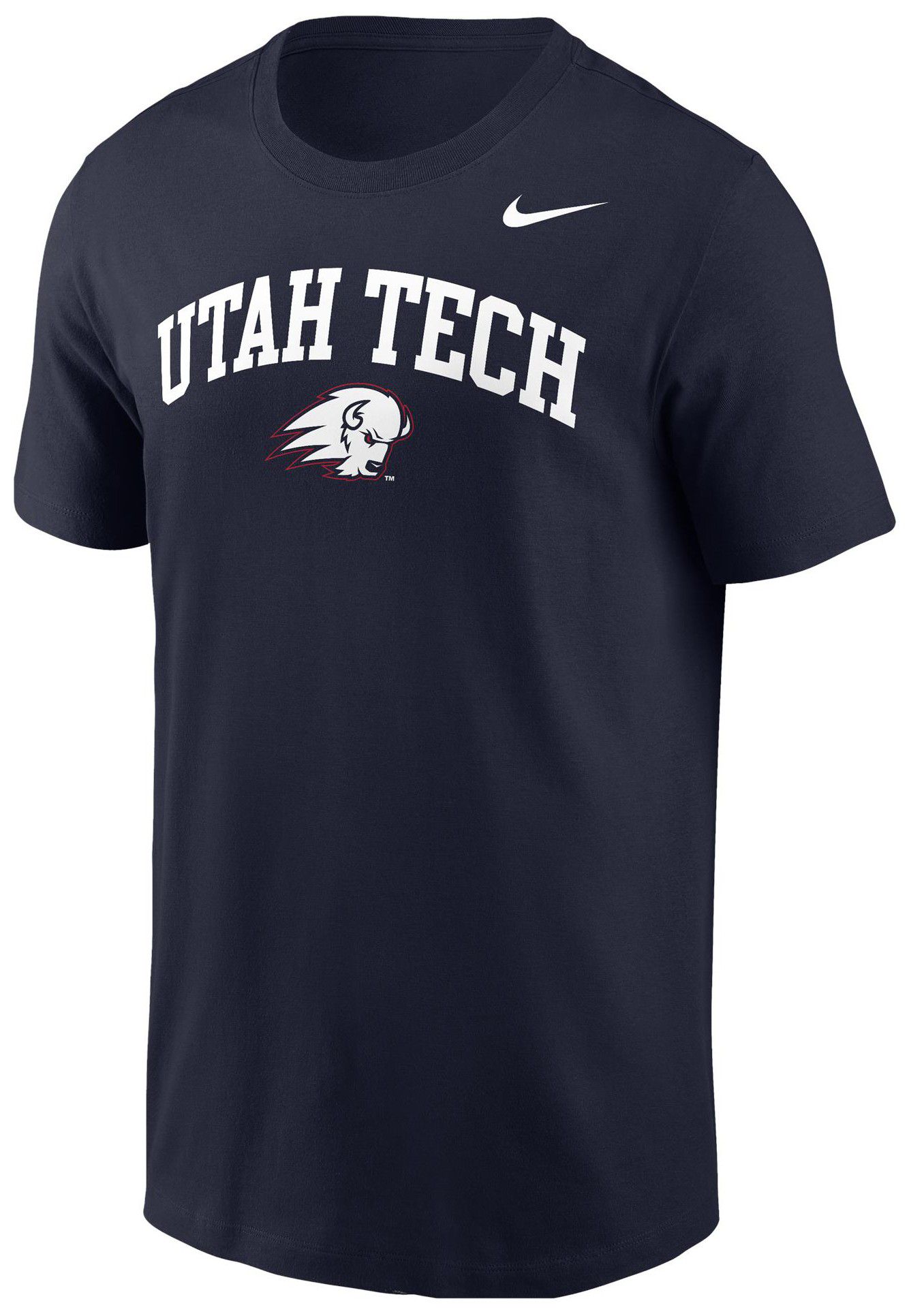 Nike Men's Utah Tech Trailblazers Navy Arch Logo T-Shirt