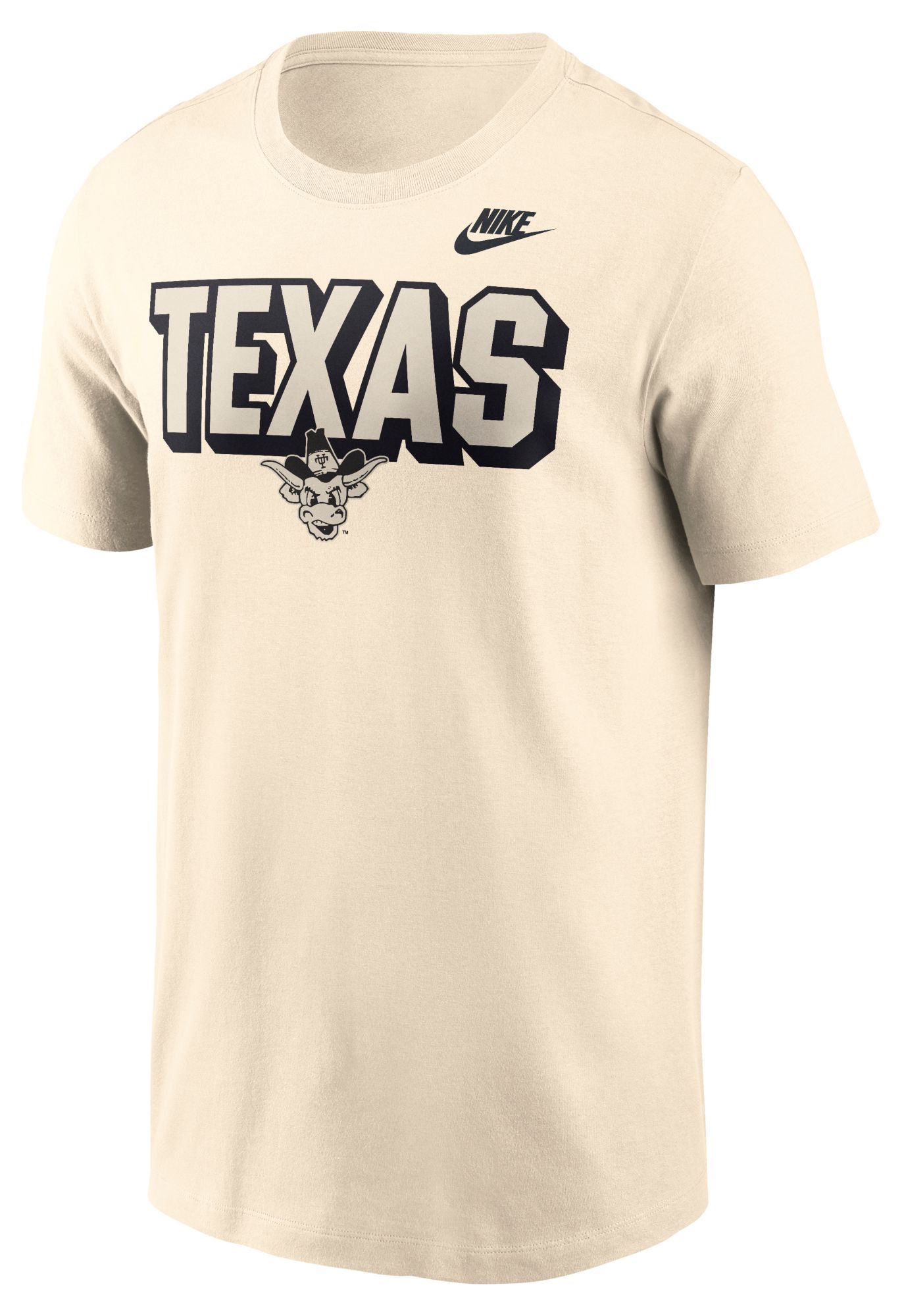 Nike Men's Texas Longhorns Pinwheel Lockup Natural T-Shirt