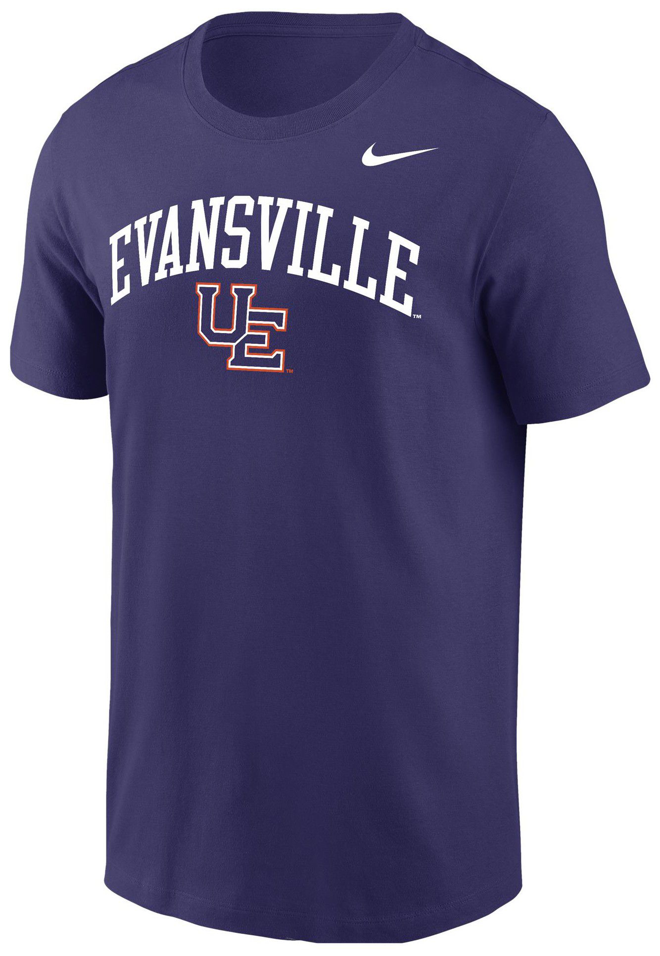 Nike Men's Evansville Purple Aces Purple Arch Logo T-Shirt