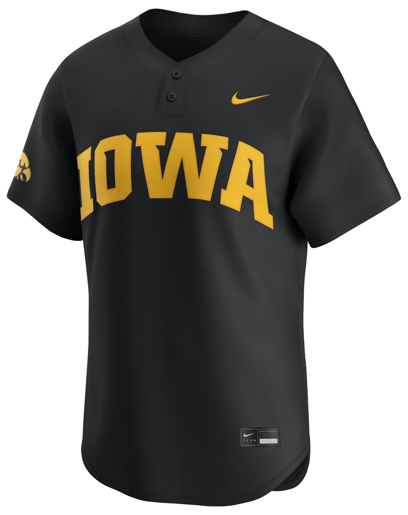 Nike Men's Iowa Hawkeyes Black Replica Baseball Jersey