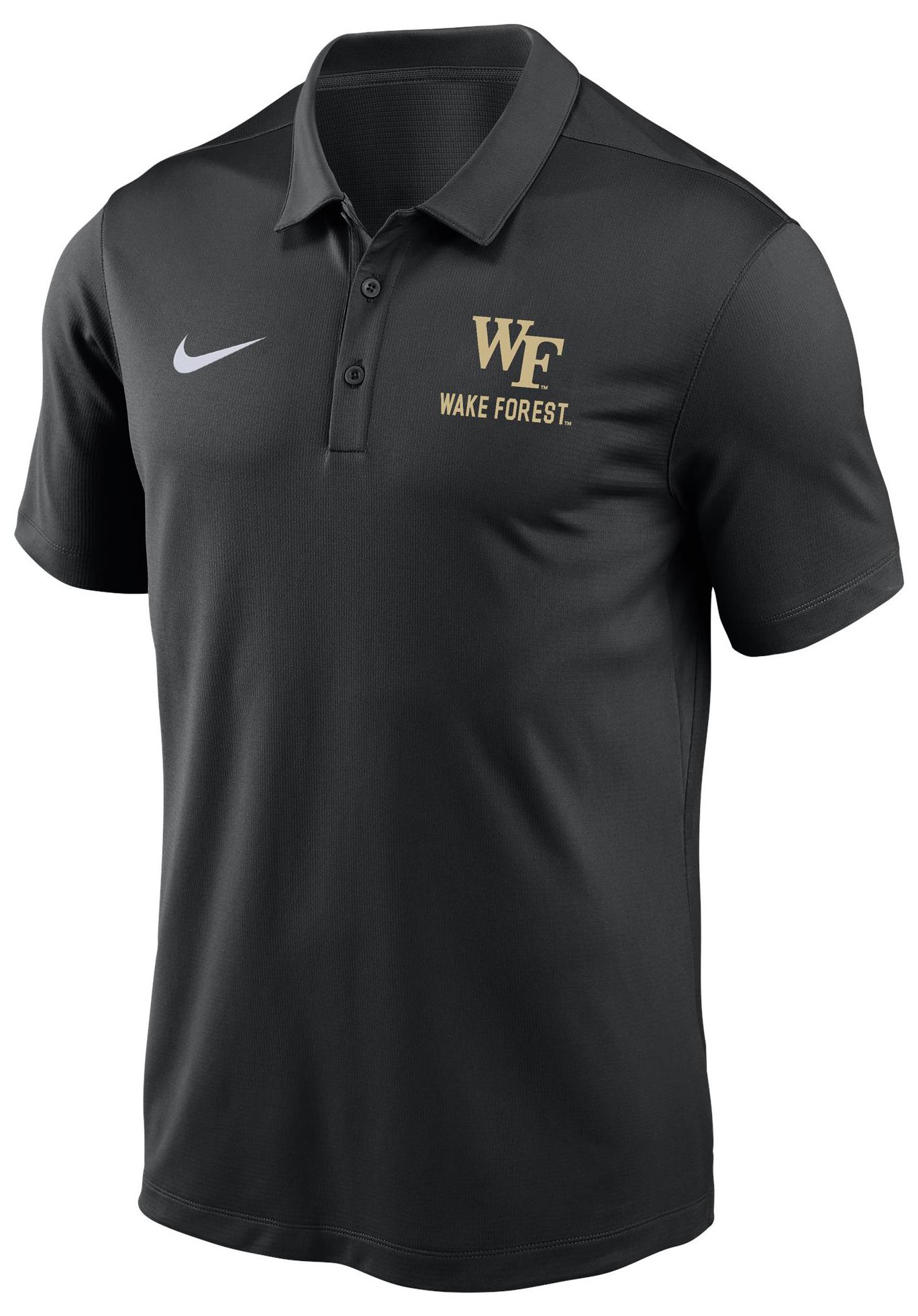 Nike Men's Wake Forest Demon Deacons Black Victory Polo