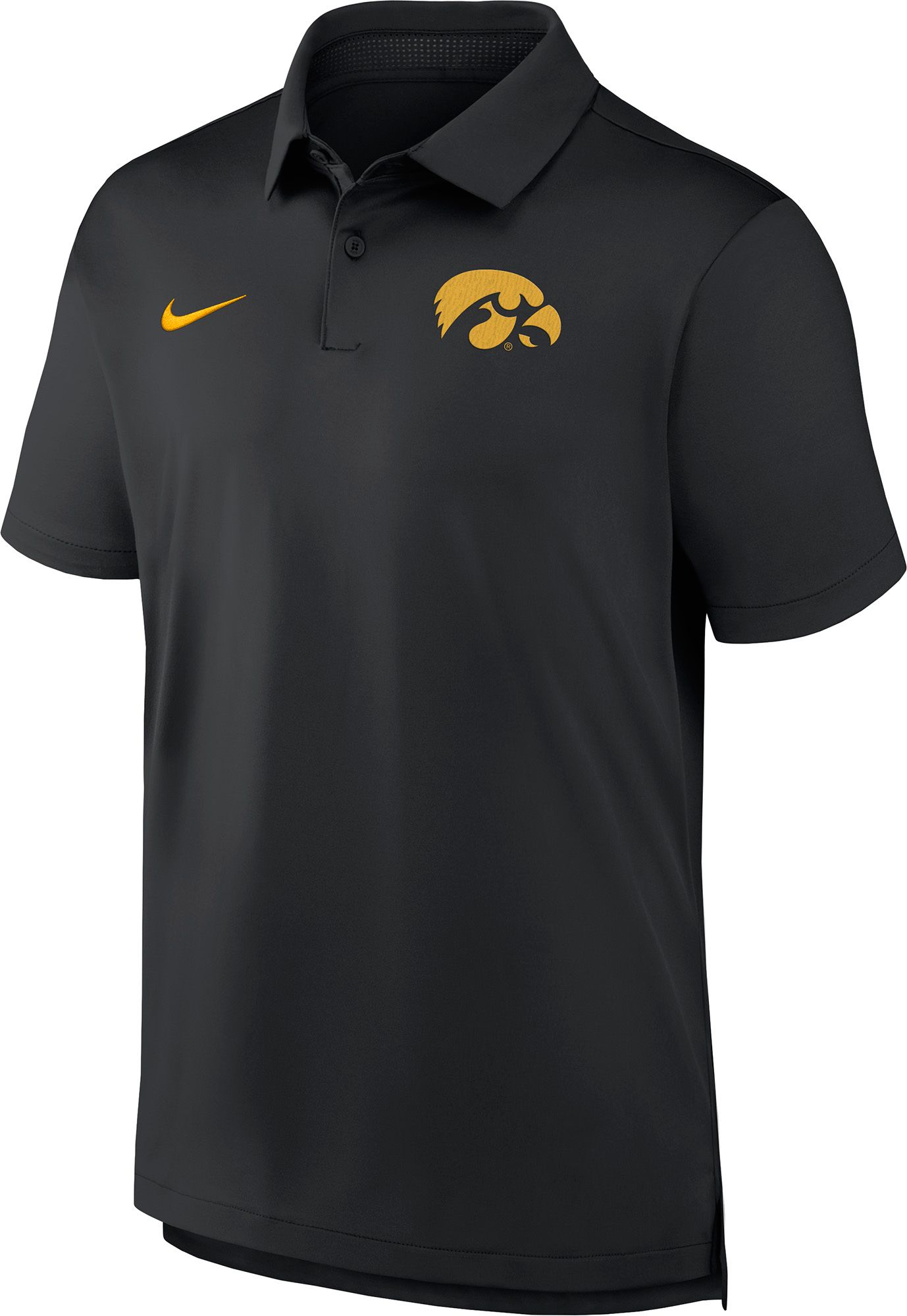 Nike Men's Iowa Hawkeyes Black Tour Polo