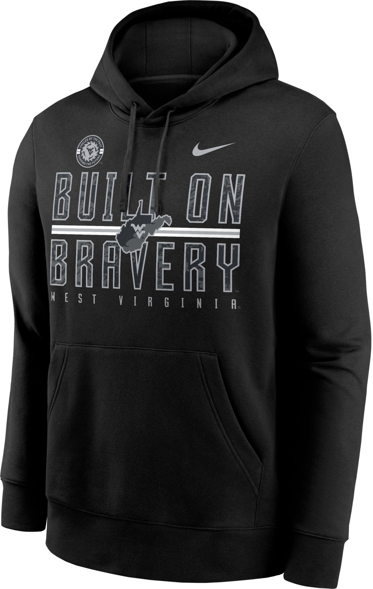 Nike Men's West Virginia Mountaineers Black 'Built on Bravery' Pullover Hoodie